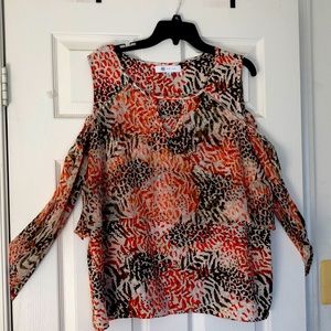 Cold shoulder blouse